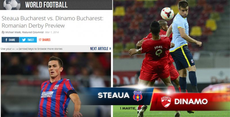 STEAUA-DINAMO: Americanii acordă spaţii uriaşe disputei din Ghencea. "Nicolae Claudiu", arma secretă a lui Reghecampf STEAUA-DINAMO: Americanii acordă spaţii uriaşe disputei din Ghencea. "Nicolae Claudiu", arma secretă a lui Reghecampf