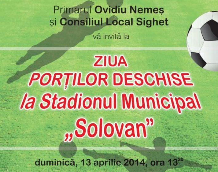 SIGHET:  Stadionul Municipal va găzdui un amplu eveniment, având ca scop reinaugurarea arenei şi rememorarea unor momente de glorie din sportul sighetean