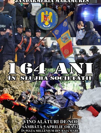 BAIA MARE: Ziua Jandarmeriei Române, sărbătorită în mijlocul cetăţenilor