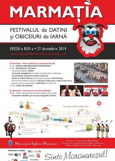 SIGHET: La Festivalul de Datini şi Obiceiuri de Iarnă „Marmaţia” se estimează participarea a nu mai puțin de 20.000 de spectatori SIGHET: La Festivalul de Datini şi Obiceiuri de Iarnă „Marmaţia” se estimează participarea a nu mai puțin de 20.000 de spectatori