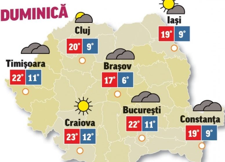 METEO: Prognoza pentru 3 mai: Vreme capricioasă în ultima zi de weekend