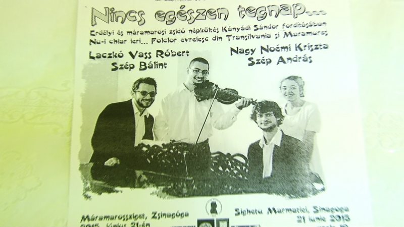 SIGHET: Concert de muzică evreiască la Sinagogă, cu invitați speciali SIGHET: Concert de muzică evreiască la Sinagogă, cu invitați speciali