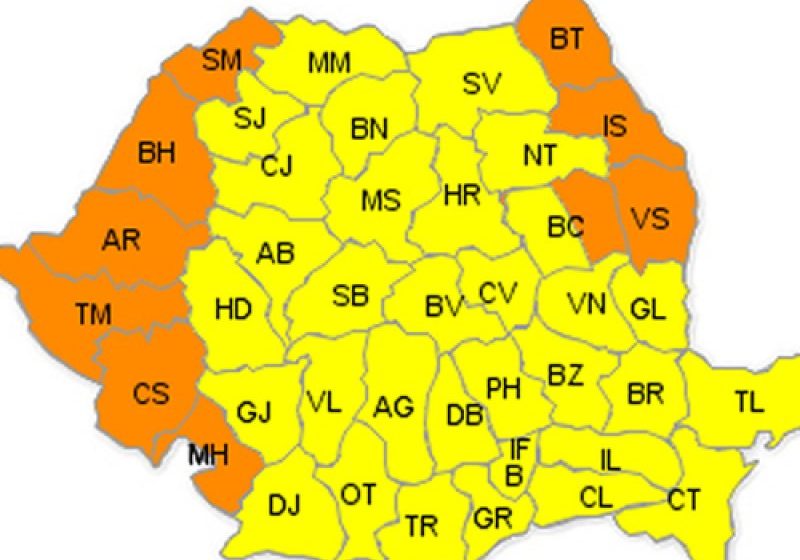 MARAMUREŞ: Cod galben de caniculă până mâine. De miercuri temperaturile scad MARAMUREŞ: Cod galben de caniculă până mâine. De miercuri temperaturile scad