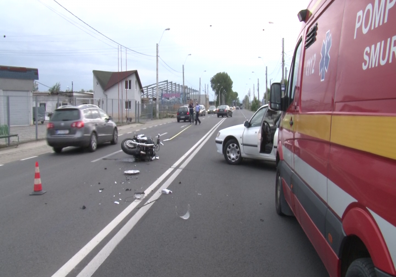 BAIA MARE: Accident rutier cu un rănit, pe Bulevardul Independenţei (FOTO)