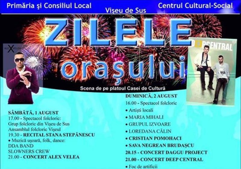 VIȘEU DE SUS: Două zile de sărbătoare, cu concerte și multă veselie