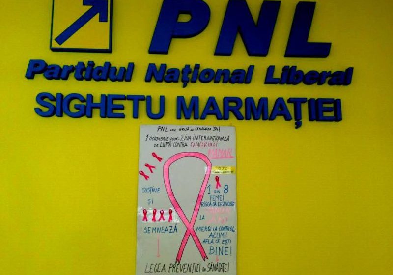 SIGHET: Ca în fiecare an, femeile liberale s-au alăturat campaniei privind lupta contra cancerului la sân