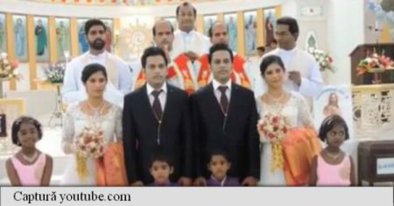 INDIA: Preoți gemeni au oficiat căsătoria a doi gemeni cu două gemene INDIA: Preoți gemeni au oficiat căsătoria a doi gemeni cu două gemene