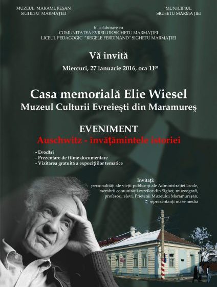 EVENIMENT: Auschwitz – învăţămintele istoriei, prezentări şi proiecţii la Casa Memorială Elie Wiesel