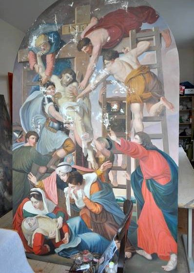 BISERICA ”SF. CAROL DE BOROMEO”: Un tablou vechi de aproape 200 de ani a fost restaurat BISERICA ”SF. CAROL DE BOROMEO”: Un tablou vechi de aproape 200 de ani a fost restaurat