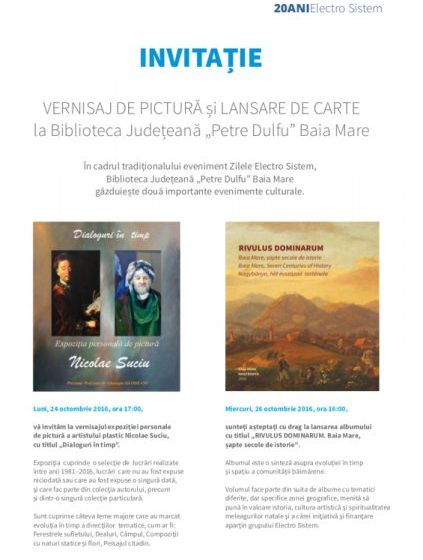 PROGRAM: Agenda săptămânii 24-29 octombrie, la Biblioteca Judeţeană