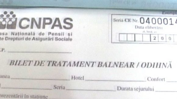 Bilete de tratament pentru pensionari