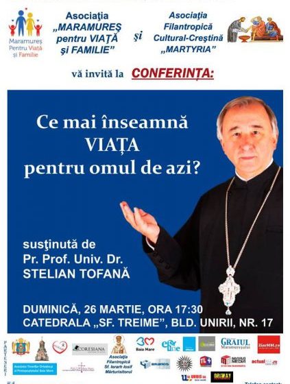 SPECIAL: Conferință despre viață cu un oaspete de excepție