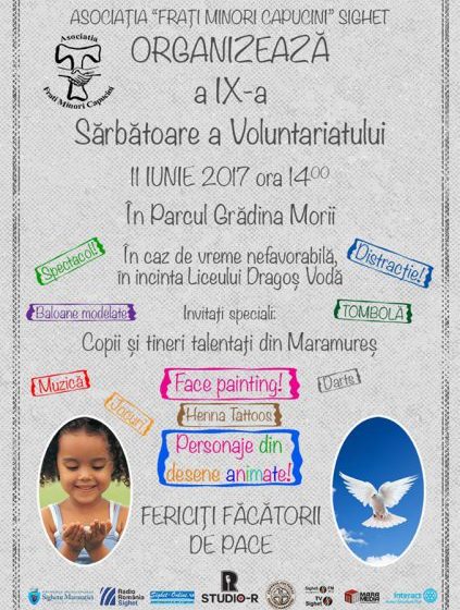 EVENIMENT: Asociația Frați Minori Capucini organizează cea de-a IX-a ediție a “Sărbătorii Voluntariatului” EVENIMENT: Asociația Frați Minori Capucini organizează cea de-a IX-a ediție a “Sărbătorii Voluntariatului”