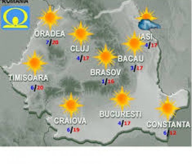 PROGNOZA METEO: Afla cum va fi vremea  luni şi marţi