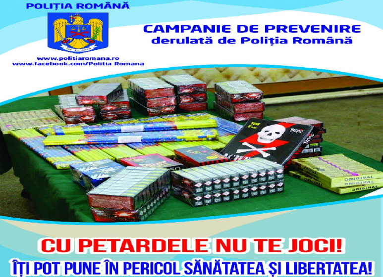 CONTROALE: Articole pirotehnice, ridicate de polițiști CONTROALE: Articole pirotehnice, ridicate de polițiști