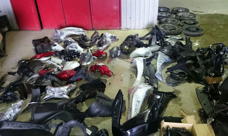 ITPF: Ucrainean prins cu piese de la două motociclete furate ITPF: Ucrainean prins cu piese de la două motociclete furate