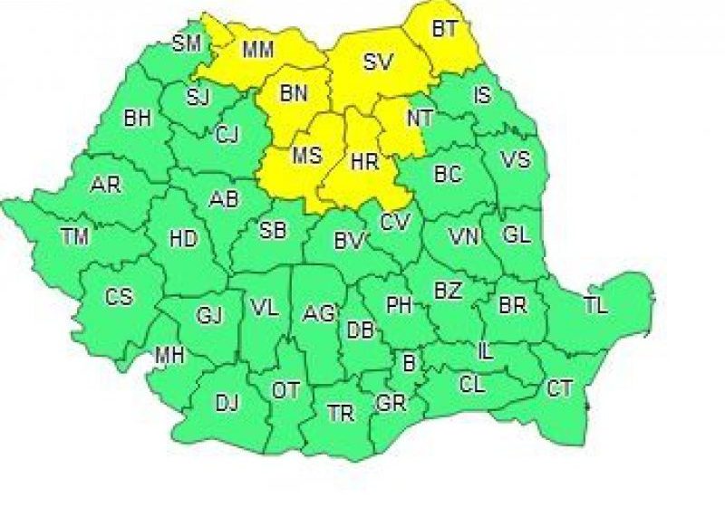AVERTIZARE: Cod galben de ninsori în Maramureș. Vezi prognoza pentru intervalul următor AVERTIZARE: Cod galben de ninsori în Maramureș. Vezi prognoza pentru intervalul următor