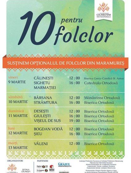 A DEBUTAT: Proiectul „10 pentru folclor”