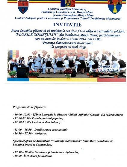 CÂNTEC ȘI TRADIȚIE: Festivalul folcloric ”Florile Someșului”, la a 12-a ediție