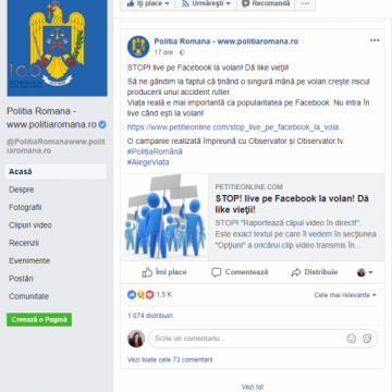 DUPĂ TRAGEDIA DIN UNGARIA: Mii de oameni au semnat deja petiția online ”STOP live pe Facebook la volan! Dă like vieţii!”