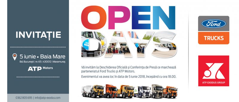 ADVERTORIAL: ATP Exodus, noul partener Cefin Trucks în rețeaua de distribuție Ford Trucks în România ADVERTORIAL: ATP Exodus, noul partener Cefin Trucks în rețeaua de distribuție Ford Trucks în România