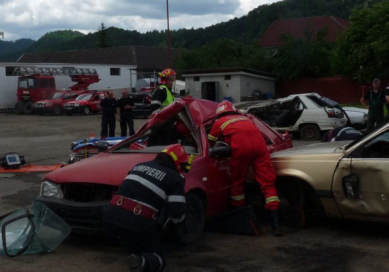 ETAPA ZONALĂ, LA BIHOR: ISU Maramureș, la competiția Națională de Descarcerare și Acordare a Primului Ajutor Calificat
