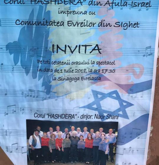 EVENIMENT DE 1 IULIE: Spectacol special la Sinagogă