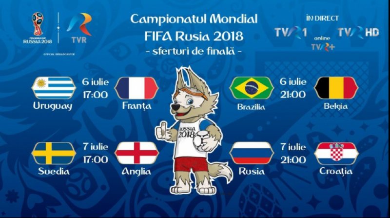 CUPA MONDIALĂ: Uruguay-Franța și Brazilia-Belgia, în sferturile de finală CUPA MONDIALĂ: Uruguay-Franța și Brazilia-Belgia, în sferturile de finală