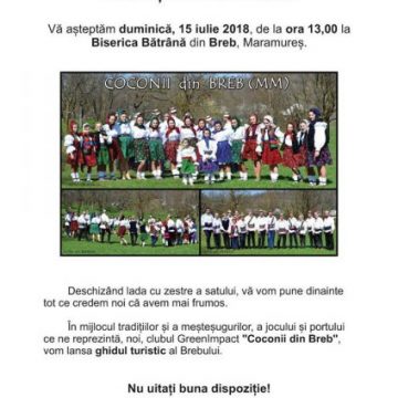 EVENIMENT: Coconii din Breb lansează ghidul turistic al satului EVENIMENT: Coconii din Breb lansează ghidul turistic al satului