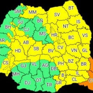 AVERTIZARE METEO: Cod galben de vreme rea în Maramureș