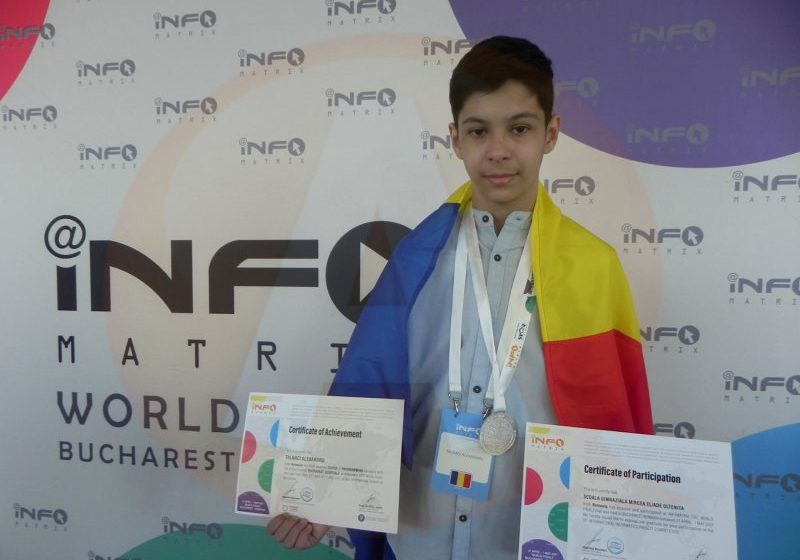 ROMÂN DE NOTA 10: Un copil care a învățat informatică singur a câștigat argintul la olimpiada internațională ROMÂN DE NOTA 10: Un copil care a învățat informatică singur a câștigat argintul la olimpiada internațională