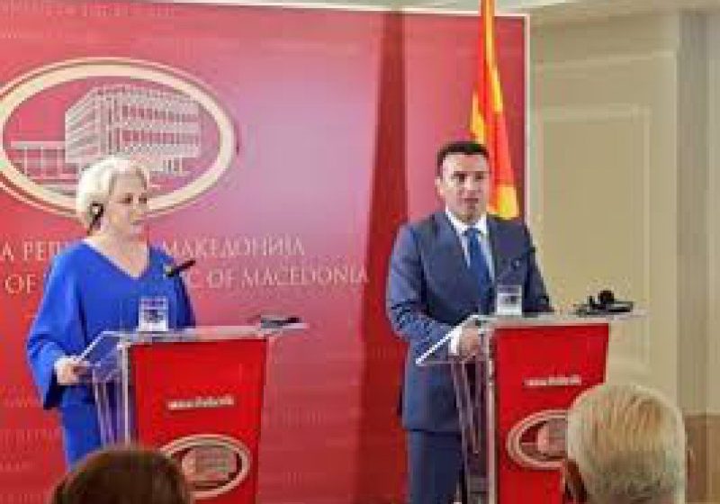 EPISOD NOU: Viorica Dăncilă, noi gafe comise şi în timpul vizitei în Republica Macedonia. Premierul a inventat o cetăţenie, cea aromână