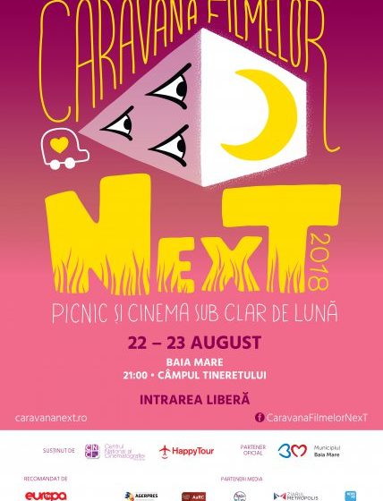 PE CÂMPUL TINERETULUI: Caravana Filmelor NexT revine la Baia Mare. 2 seri de scurtmetraje românești, sub clar de lună PE CÂMPUL TINERETULUI: Caravana Filmelor NexT revine la Baia Mare. 2 seri de scurtmetraje românești, sub clar de lună