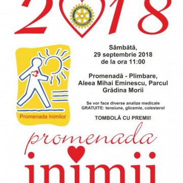 EVENIMENT: Rotary Club Sighet & Rotary Club Sighet Voievodal continuă și în 2018 programul „Promenada Inimilor”