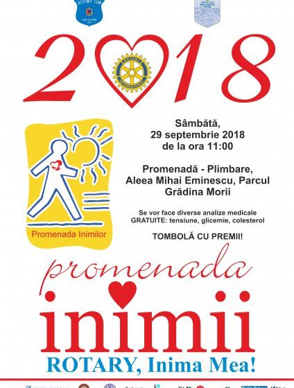 EVENIMENT: Rotary Club Sighet & Rotary Club Sighet Voievodal continuă și în 2018 programul „Promenada Inimilor”