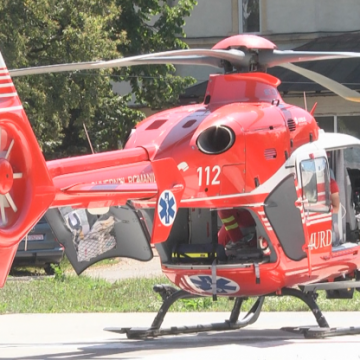 112: Intervenție de urgență cu un  elicopter SMURD