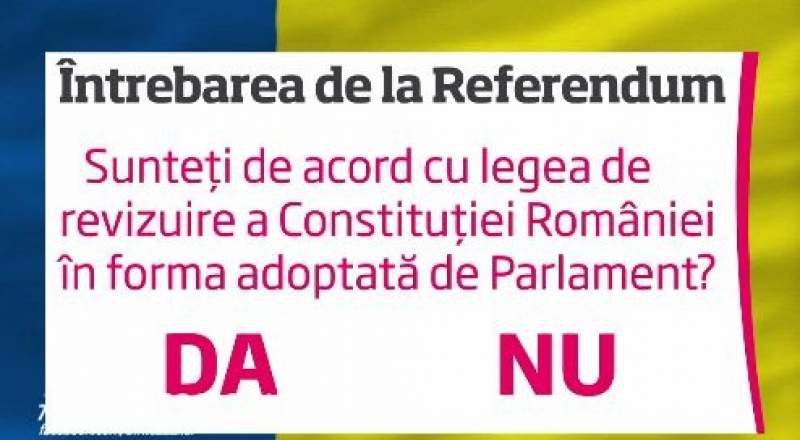 COMUNICARE: Precizări de la MAI despre desfăşurarea Referendumului pentru Familie COMUNICARE: Precizări de la MAI despre desfăşurarea Referendumului pentru Familie
