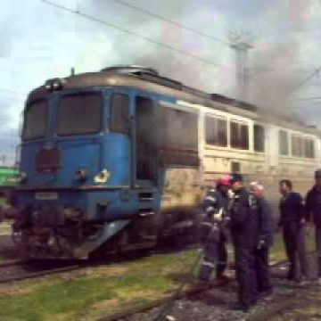 112: Incendiu la locomotiva unui tren, în gara Ilba 112: Incendiu la locomotiva unui tren, în gara Ilba