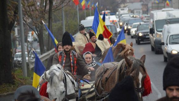 Convoiul Unirii a ajuns la Turda