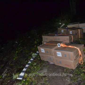 CONTRABANDĂ: Peste 18.000 de pachete de țigări ucrainene găsite de polițiștii de frontieră