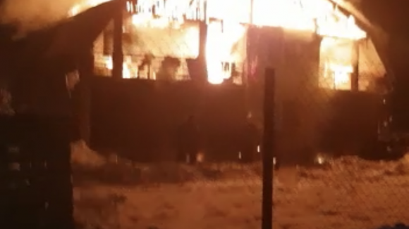 Incendiu violent la Tăuții Măgherăuș Incendiu violent la Tăuții Măgherăuș