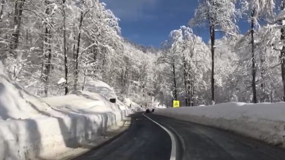 VIDEO | Peisaj de iarnă, în Maramureș