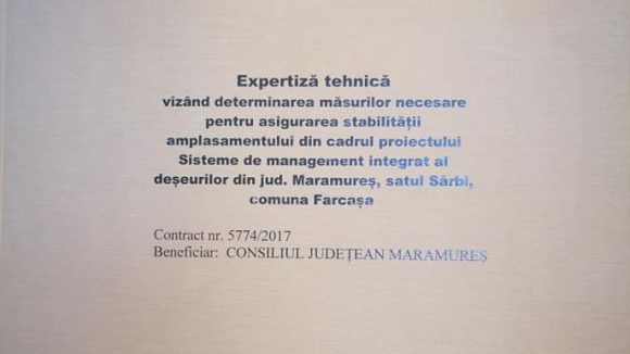 Video|Expertiza tehnică privind amplasamentul pentru deșeuri de la Sârbi a fost finalizată Video|Expertiza tehnică privind amplasamentul pentru deșeuri de la Sârbi a fost finalizată