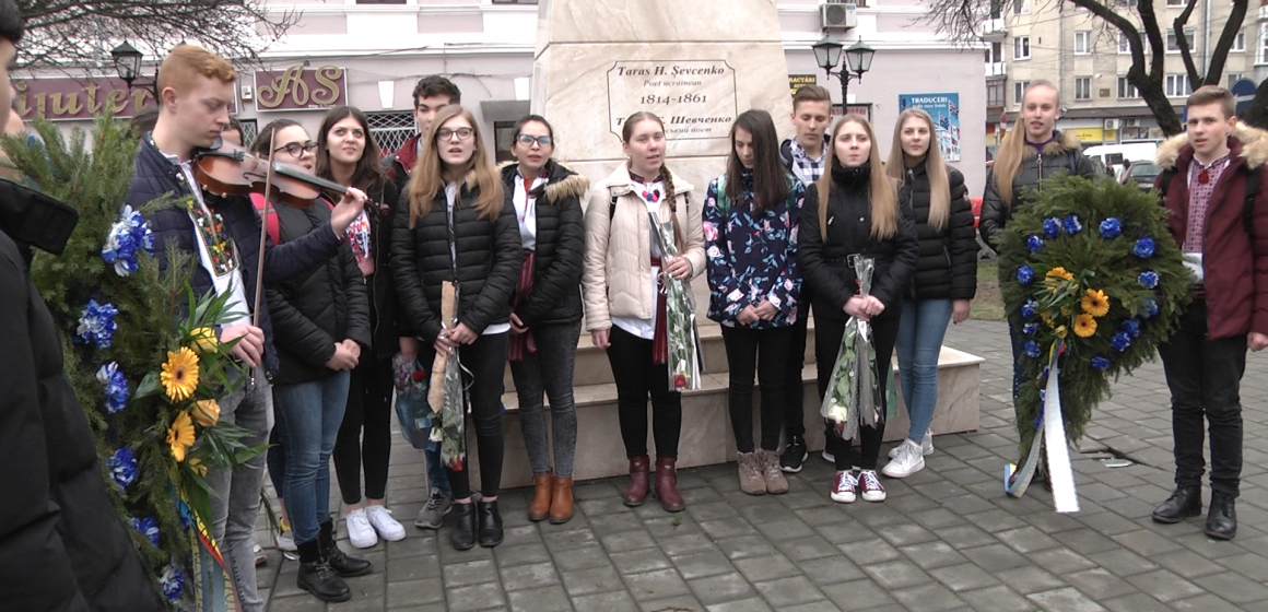 Video|Taras Șevcenko, comemorat la liceul care îi poartă numele