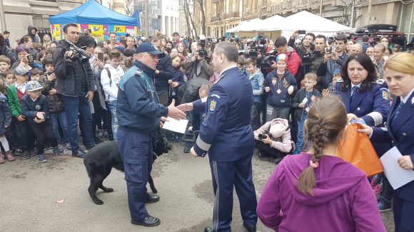 GALERIE FOTO|Doi câini polițiști din Maramureș – premiați de Poliția Română