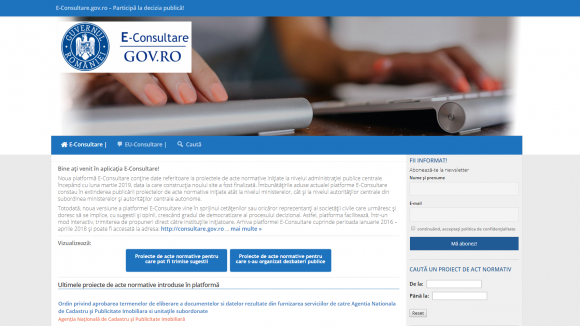 VIDEO | Noua platformă E-Consultare a fost finalizată. Ce îmbunătățiri s-au adus