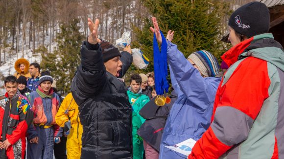 Video|Veselie mare la Jocurile Speciale de Iarnă, de la Cavnic