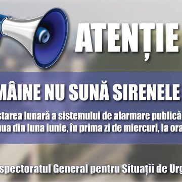 Miercuri nu mai sună alarmele