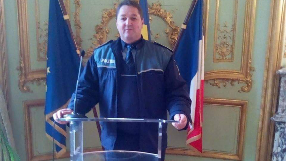 Un polițist maramureșean în misiune în Franța Un polițist maramureșean în misiune în Franța