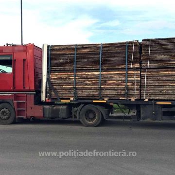 VIDEO | Prins cu țigări ascunse în podeaua dublă a unui tir